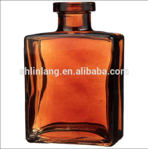 Glas Alchemy Reed Diffuser Fragrance Flasker Amber Glass Square Diffuser Bottle