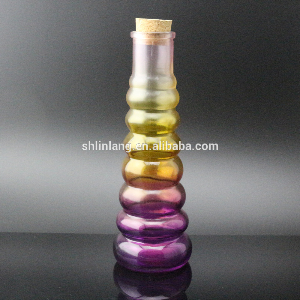 European fine beauty glass vase for the study decoration