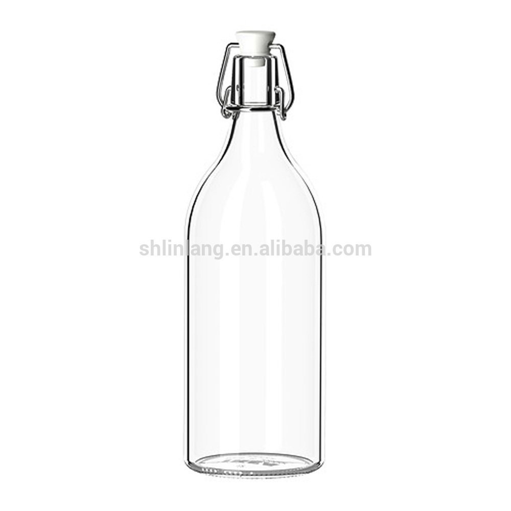 ガラス飲料ボトルホットミルクティーボトルジュースボトルホットファイリング