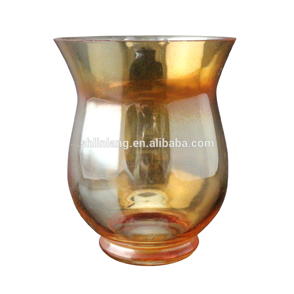 Golden glass candle holders cheap