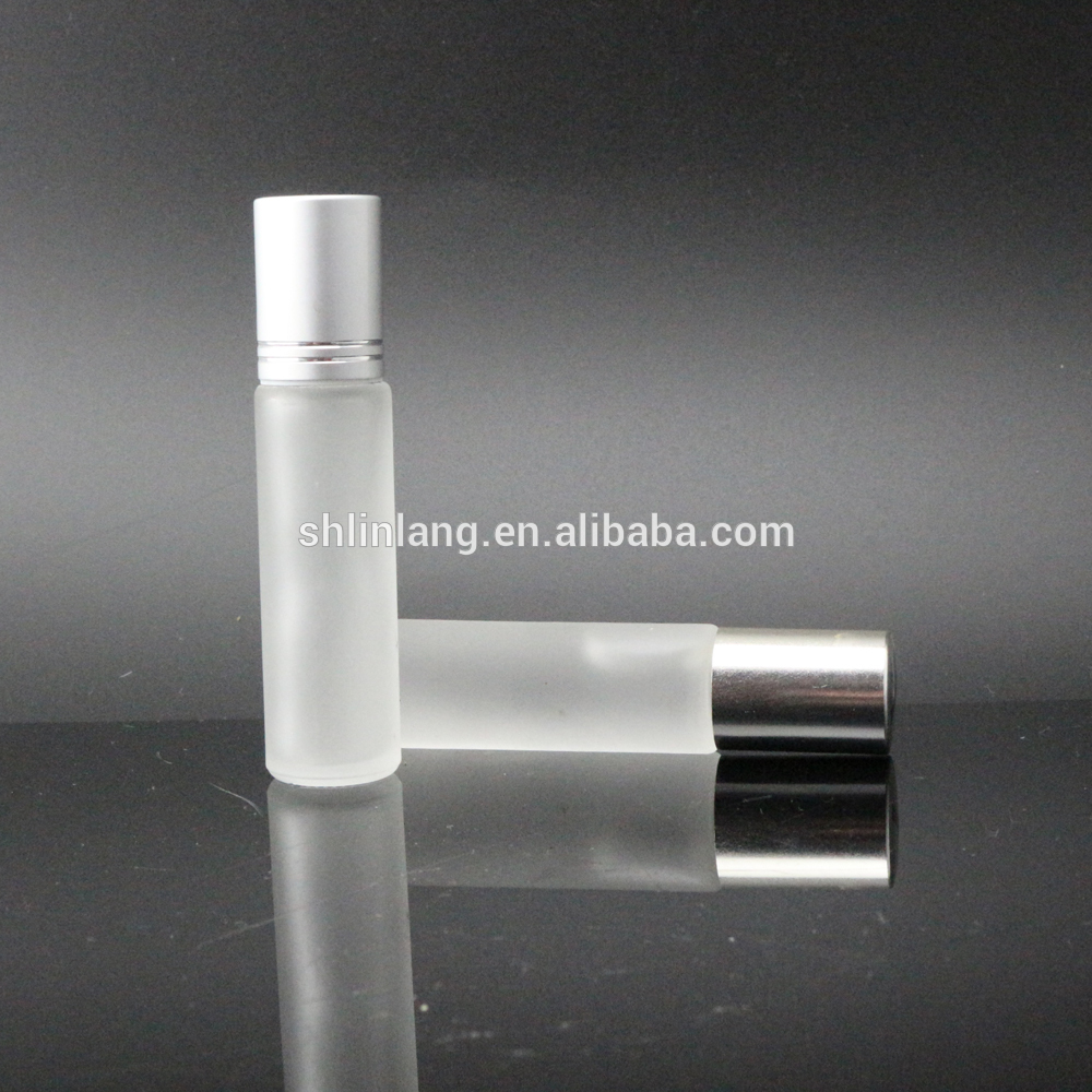 shanghai linlang Wholesale Cosmetic Glass Lotion Bottle Small Frosted Glass Bottle