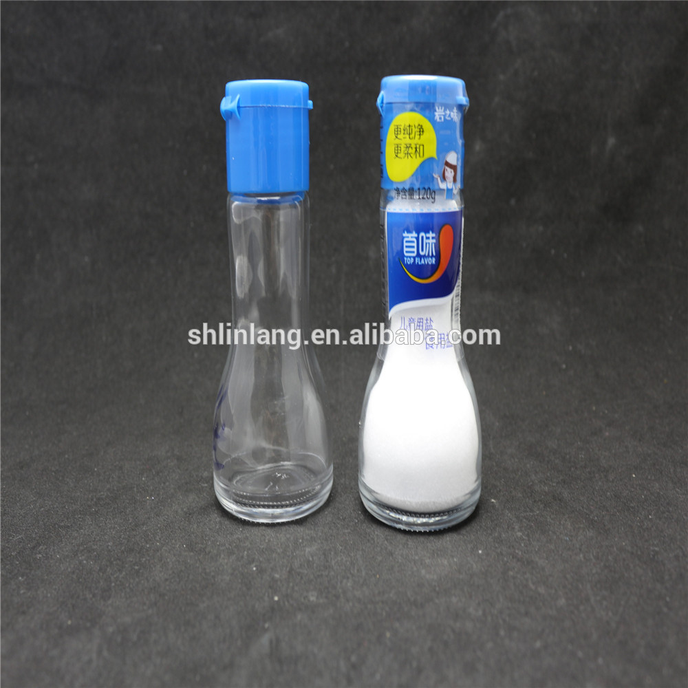 Linlang produtos de vidro quente benvida, sal pementa botella