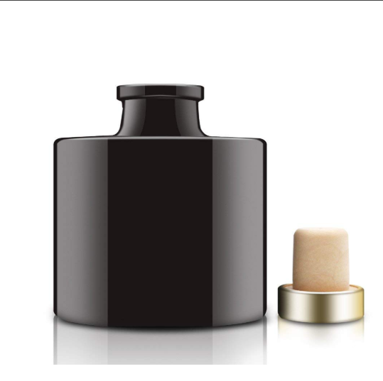 Groothandel olie reed diffuser fles black100ml 120ml 150ml met T bar stopper