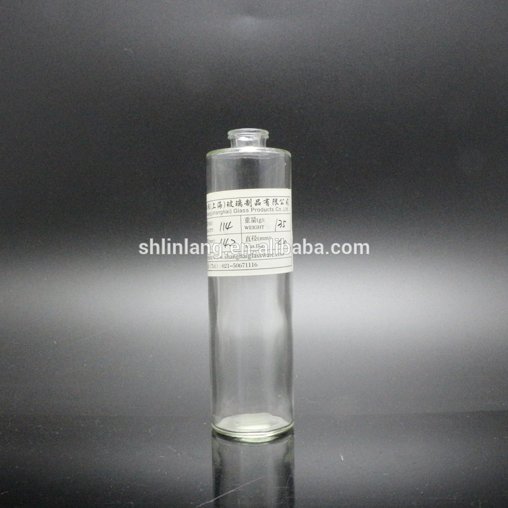 shanghai linlang perfume bottle tall shape glass bottle with competitive price