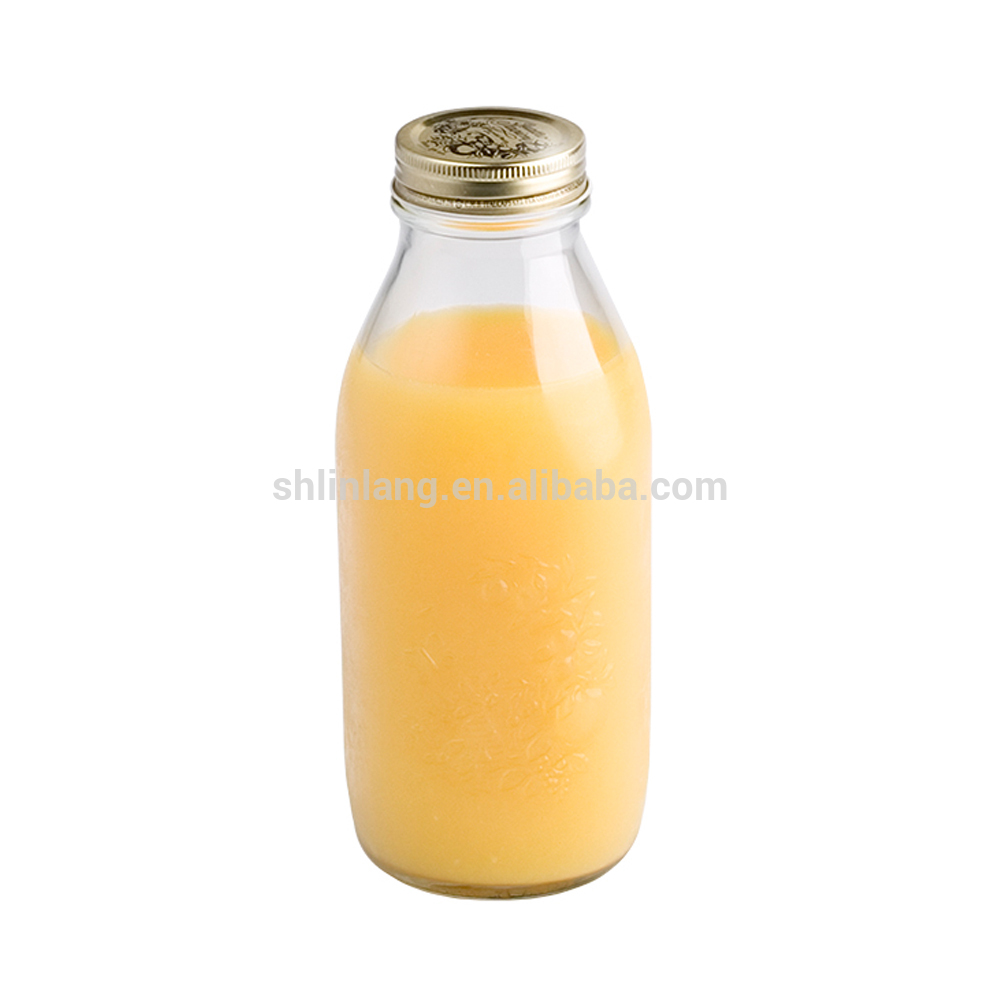 100% Original 30ml Rectangular E-liquid Bottles - Shanghai linlang 1000ml glass coconut milk juice bottle with tinplate cap – Linlang