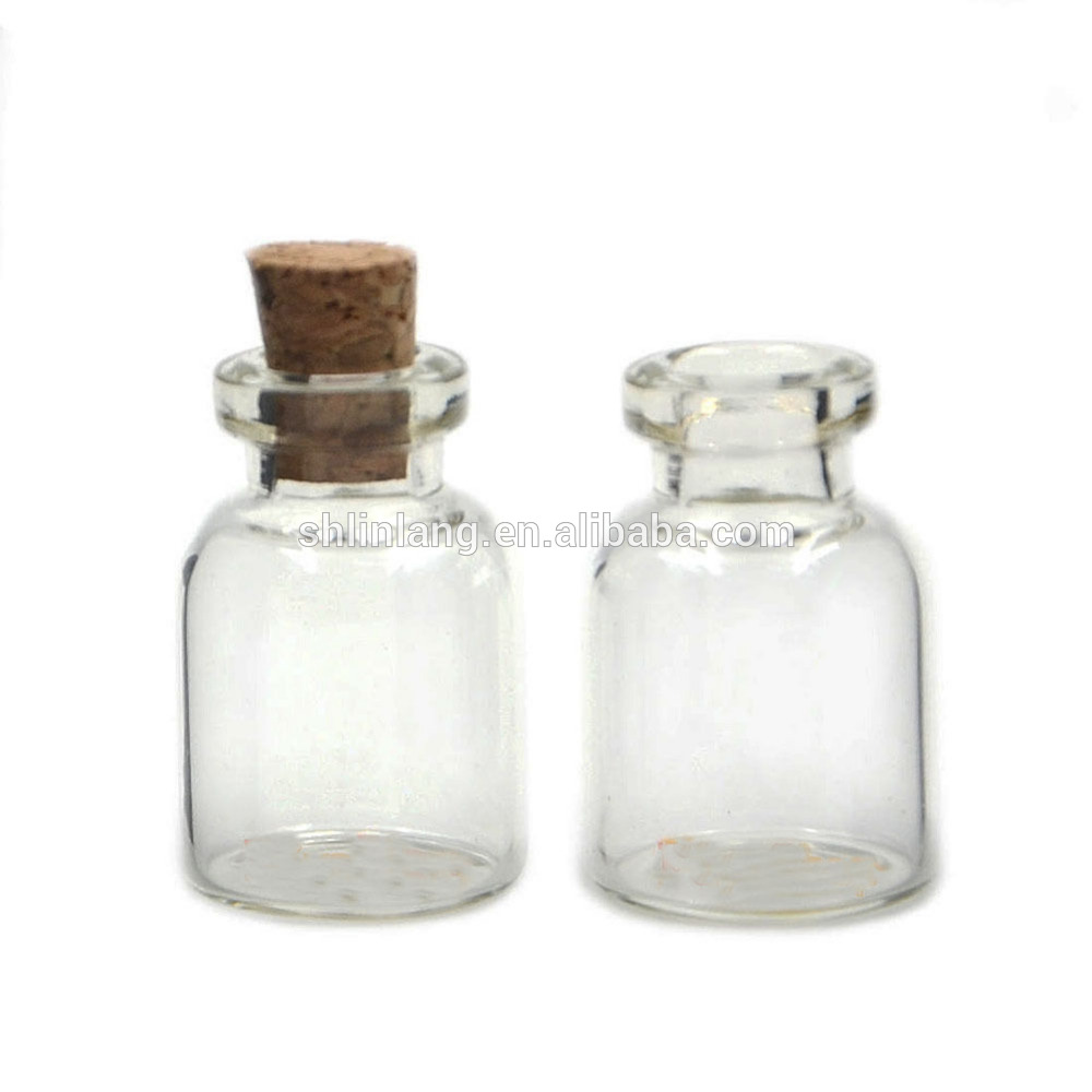 0.5/1/2/5ML Mini Small Cork Stopper 10ML Glass Vial Jars Containers Bottle Wholesale