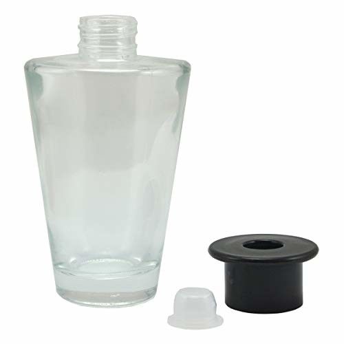 Ougual Conjunto de 4 difusor de vidro Garrafas 13,5 centímetros 200ml alta 200ml garrafa difusor de vidro invertido Cone Fragrance