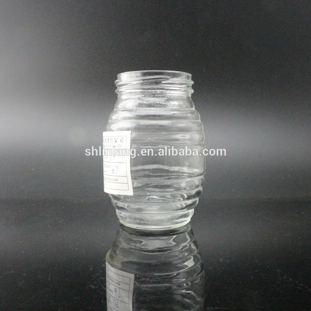 Discount wholesale Cylinder Glass Candle Holder - shanghai linlang 8oz wholesale cheap glass honey jar – Linlang