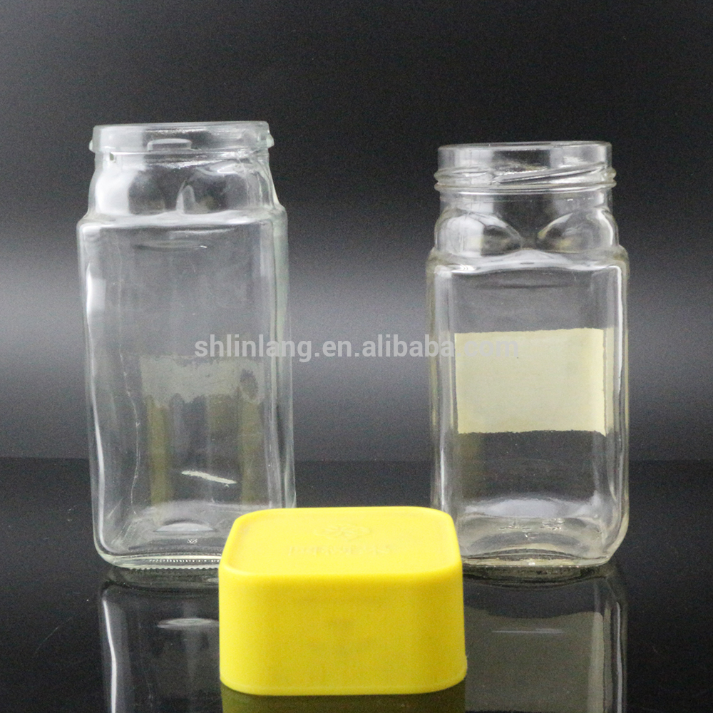 customized clear glass coffee jar coffee tea storage glass food container