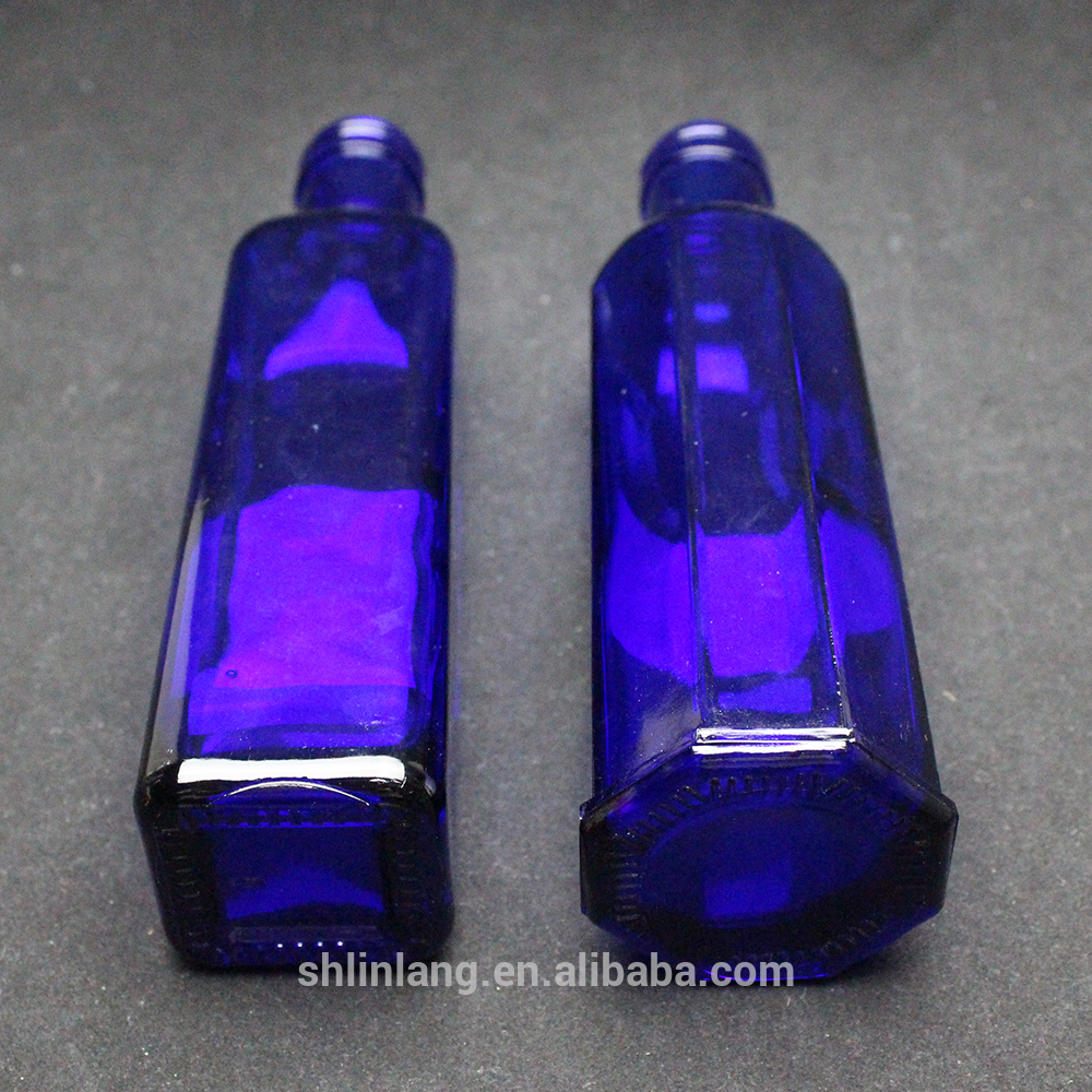 Shanghai linlang manufacture olive oil color glass bottle