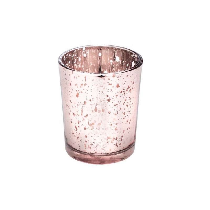 Linlang Velkoobchod Mercury Glass Candle Jar Glass Tealight Holder Glass Candle Cup