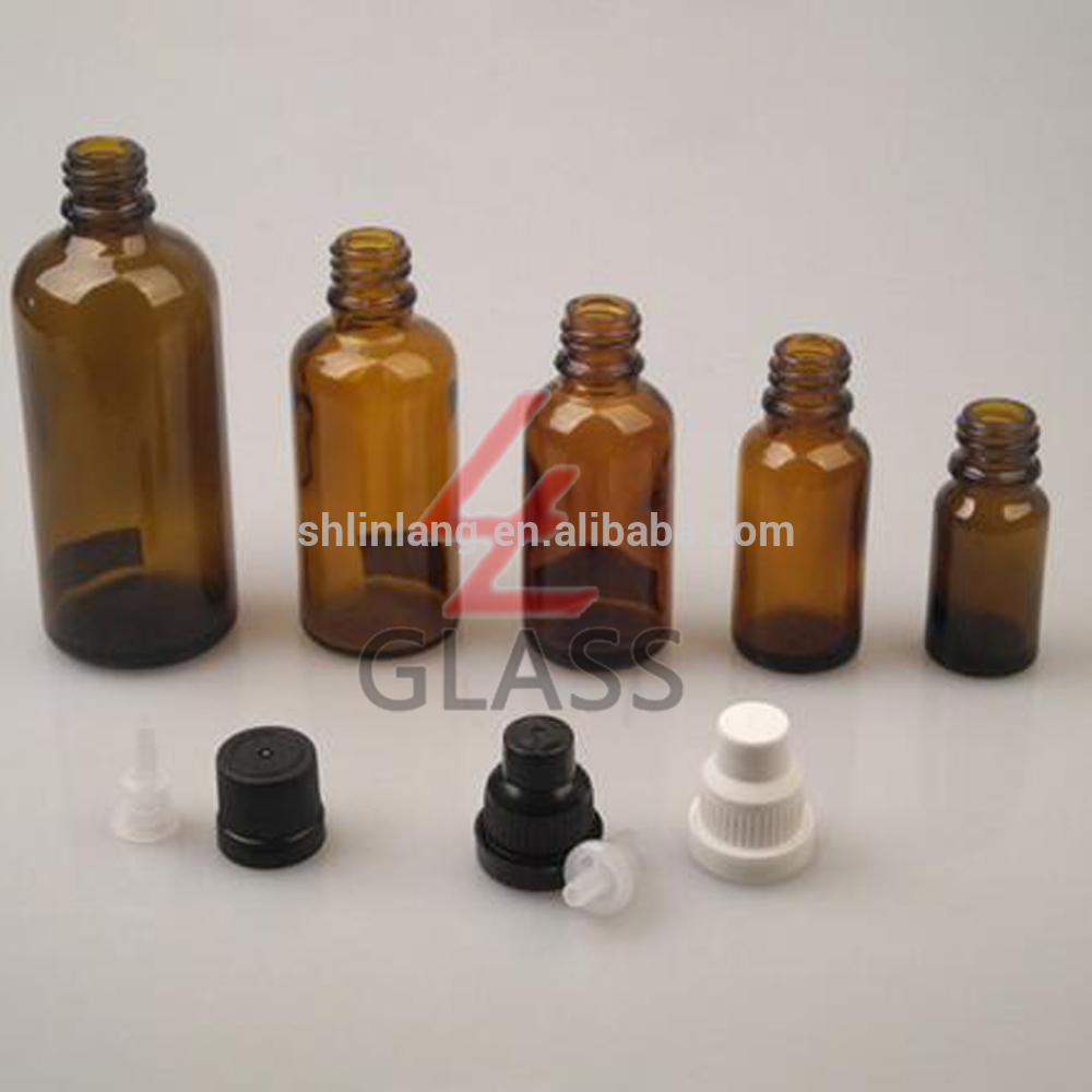 OEM Manufacturer Water Bottle Borosilicate Glass - european round glass bottle amber bottle – Linlang