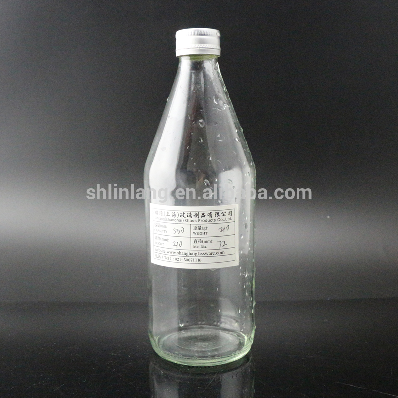 Botol kaca minuman 500ml dengan tutup ROPP