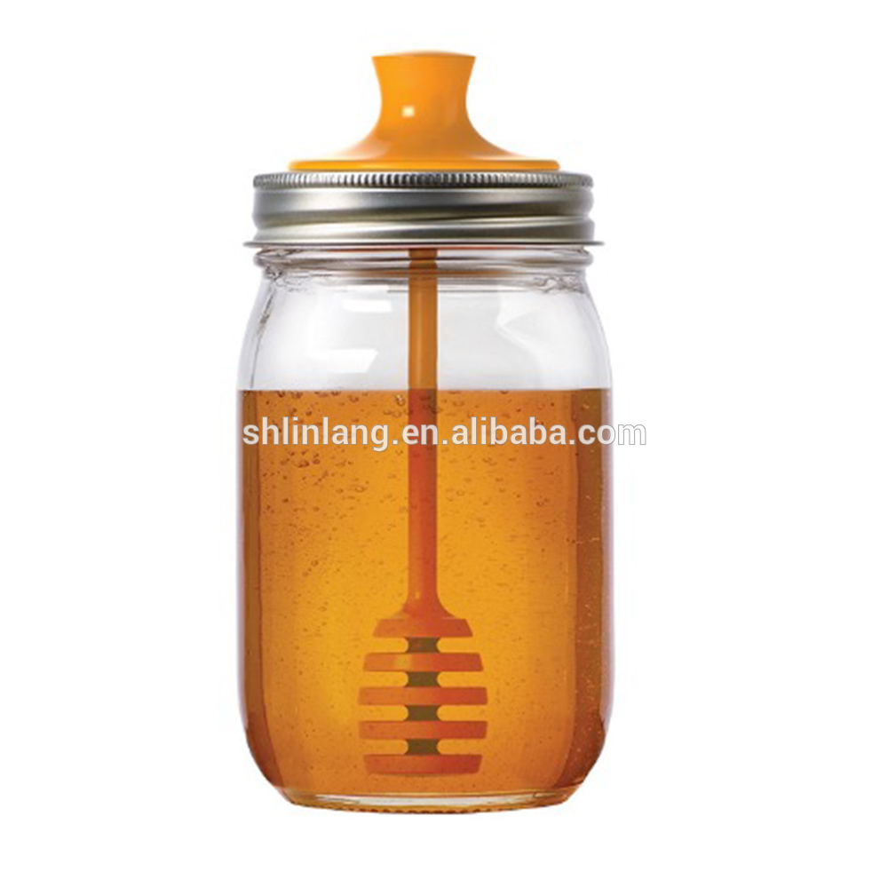 Good Wholesale Vendors Glass Mason Jar With Handle 12 Oz - Linlang hot sale glass products embossed mason jar – Linlang