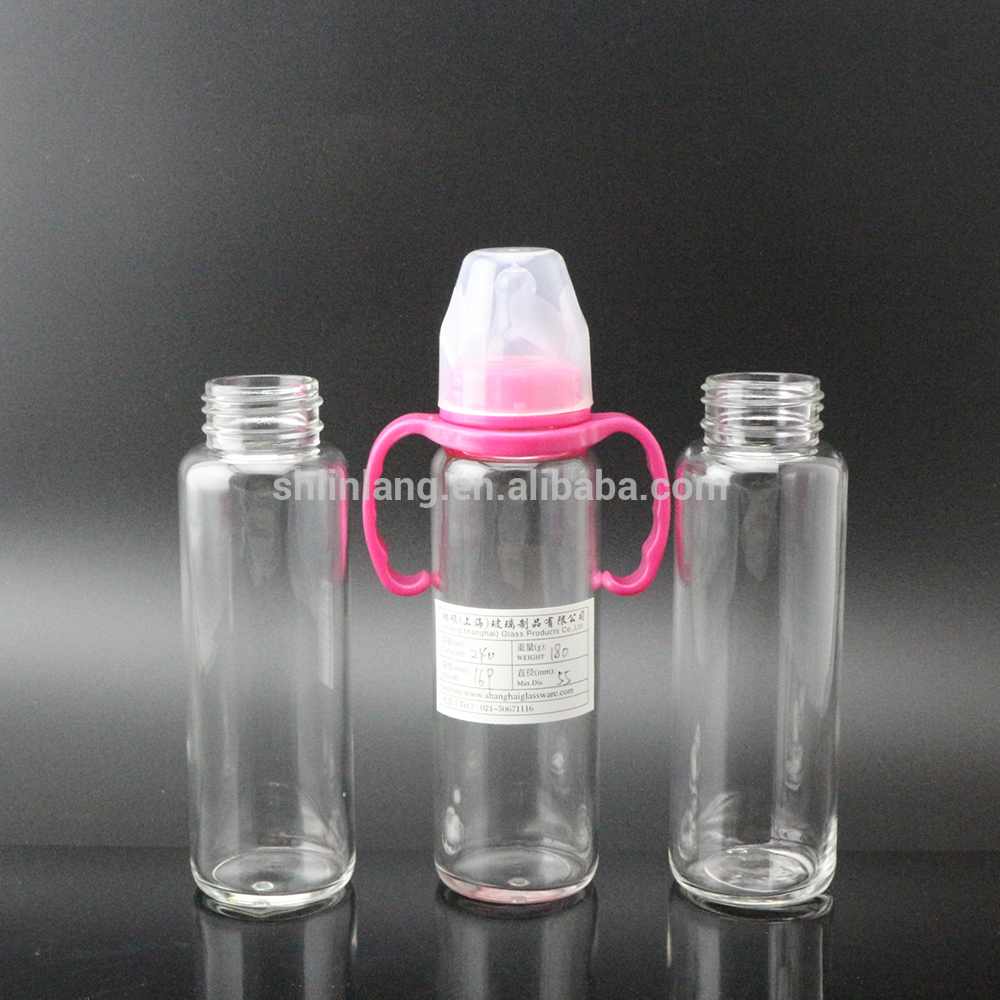 Шанхай Linlang бутилка кристално стъкло вода бебе бутилка с биберон