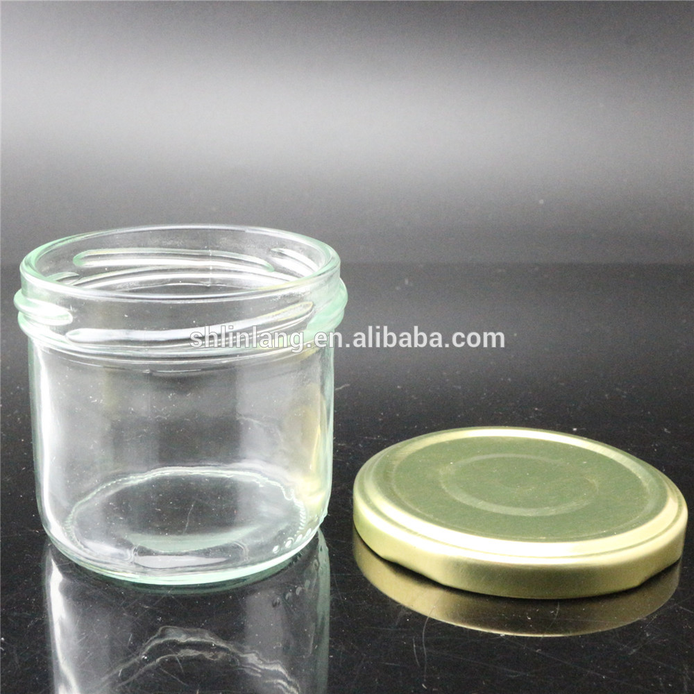 Linlang welcomed glassware products 100ml caviar glass jars