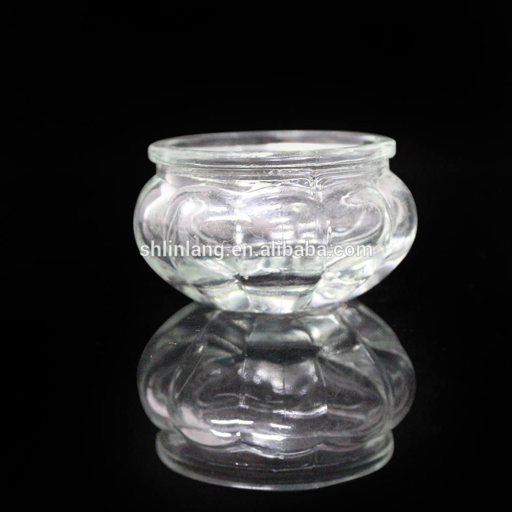 venda quente suporte de vela clara frascos de vidro votiva