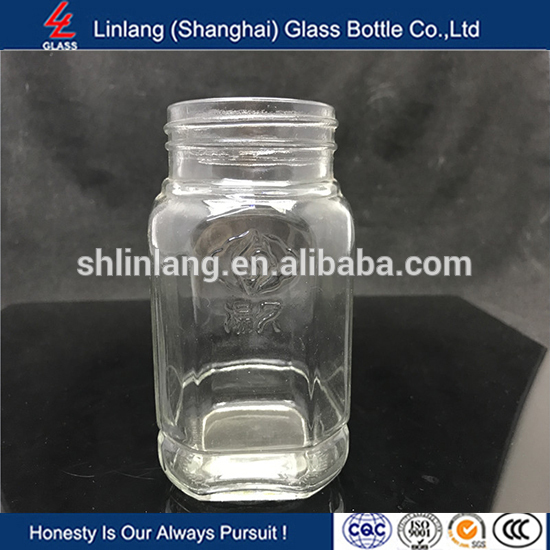 Linlang hot welcomed glass products,square glass jar