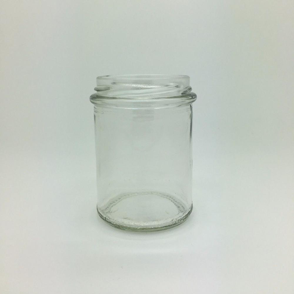 Glas bonta pype pette heuning glasfles met skroef metaal deksel 200ml jar glas