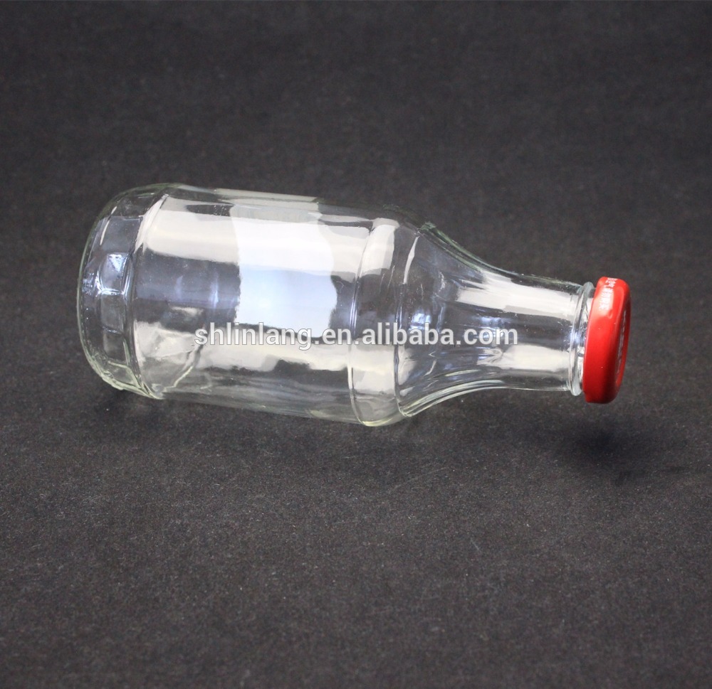 New Fashion Design for 10ml Green Glass Bottle - 12OZ hot sauce glass bottle with cap – Linlang