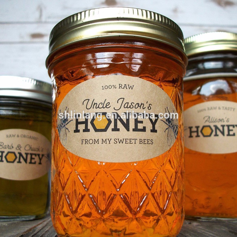 VERONES Mason Jars With Regular Lids For Honey Wedding Favors Canning Mason Jar Lids Wide Mouth 4oz 8oz 16oz