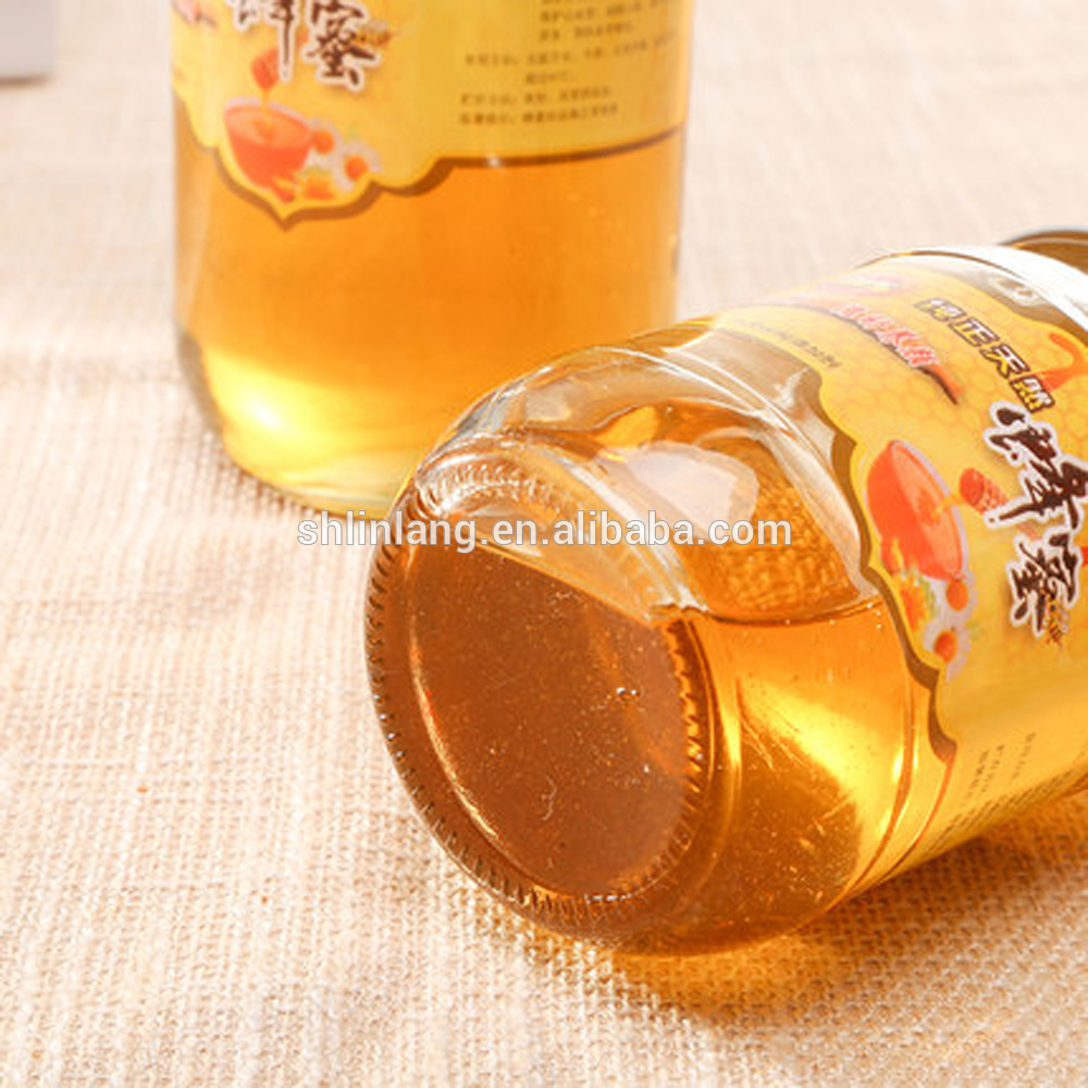 shanghai linlang empty glass honey jar or honey glass container
