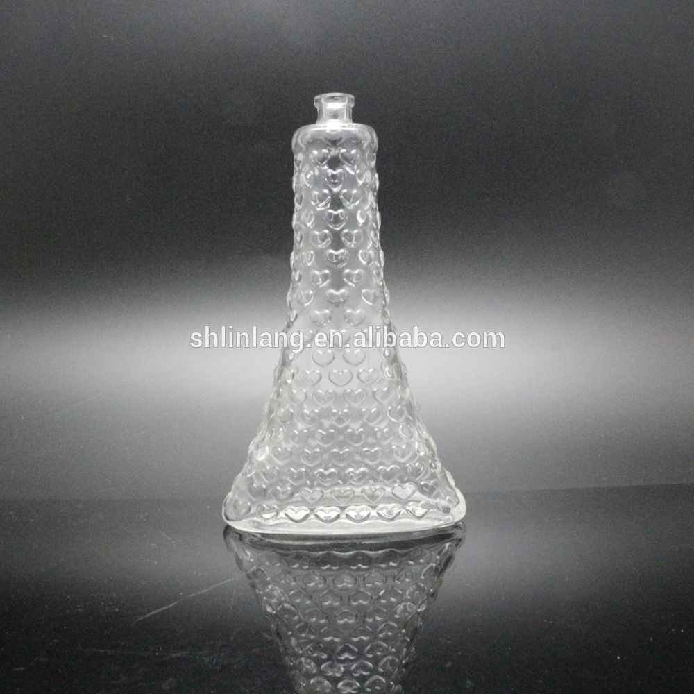 Шангај linlang празни прилично големо парфем стаклени тегли за парфем со висок квалитет