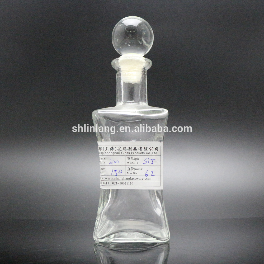 शंघाई Linlang 100 मिलीलीटर 200 विसारक पैकेजिंग ग्लास बोतल लक्जरी विसारक ग्लास बोतल