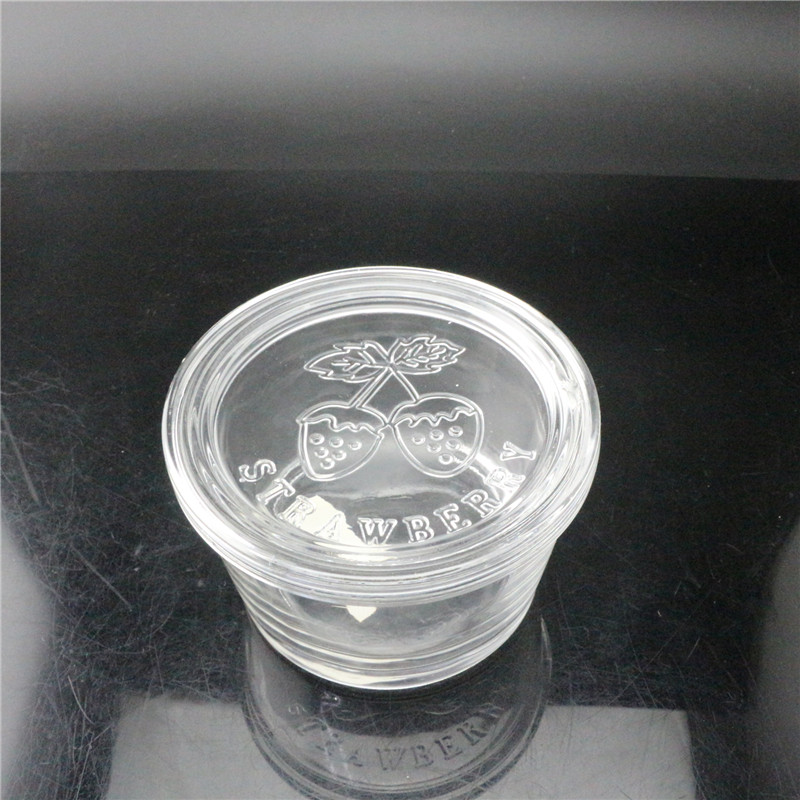 Shanghai Factory Direct sale glass jar with glass lid for maccha sauce
