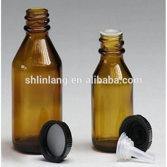 कांच की बोतल निर्माण थोक आवश्यक तेल कांच की बोतल गहरे भूरे रंग