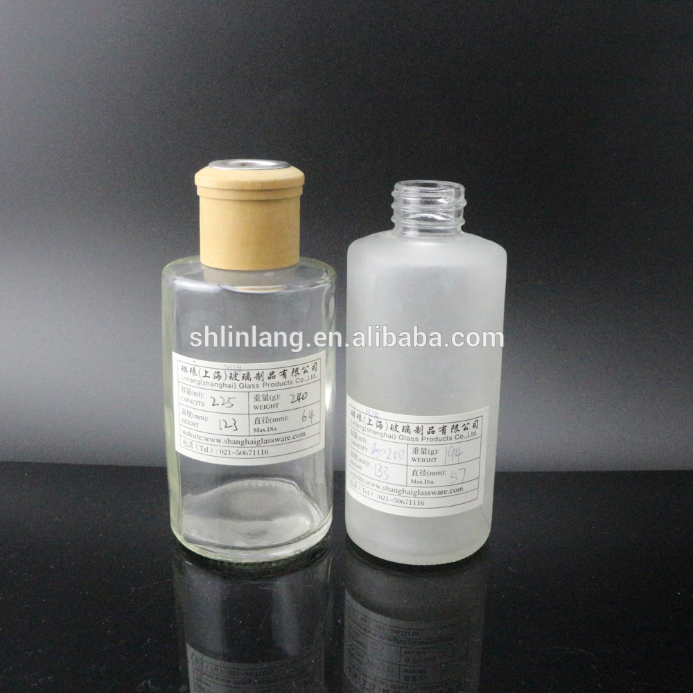 shanghai linlang OEM 150ml aroma reed diffuser glass bottle