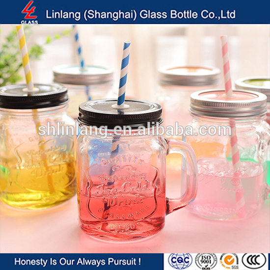 Factory making Glass Candlestick Crystal - Linlang hot welcomed glass products,1000ml mason jar – Linlang