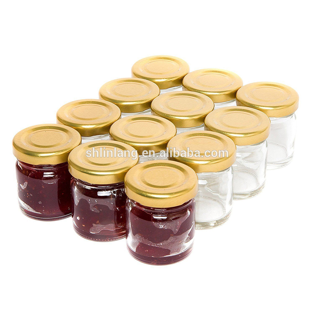 Linlang shanghai factory hot sale glassware products 100ml glass bottle jam