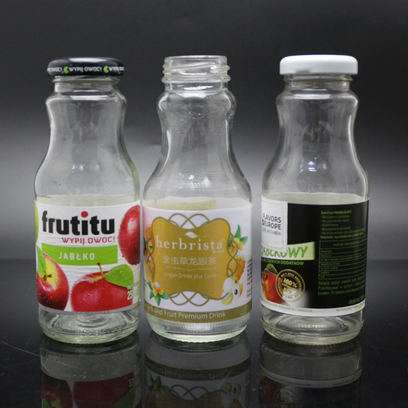 250ml Turkish style Beverage Glass Bottles Fruit juice glass bottle for drinking