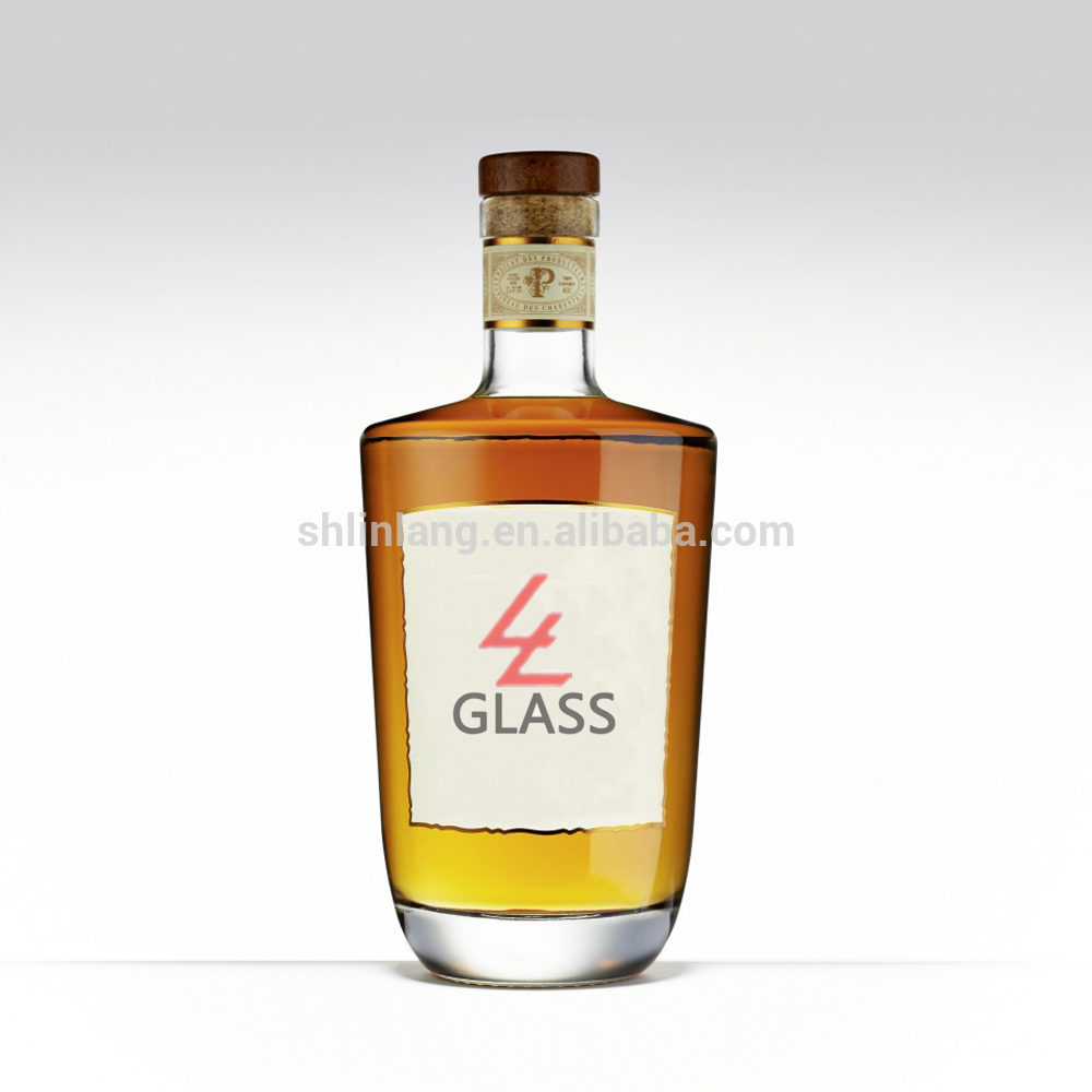 上海Linlang卸売アルコールボトル700ミリリットル750ミリリットルのアルコールガラス瓶