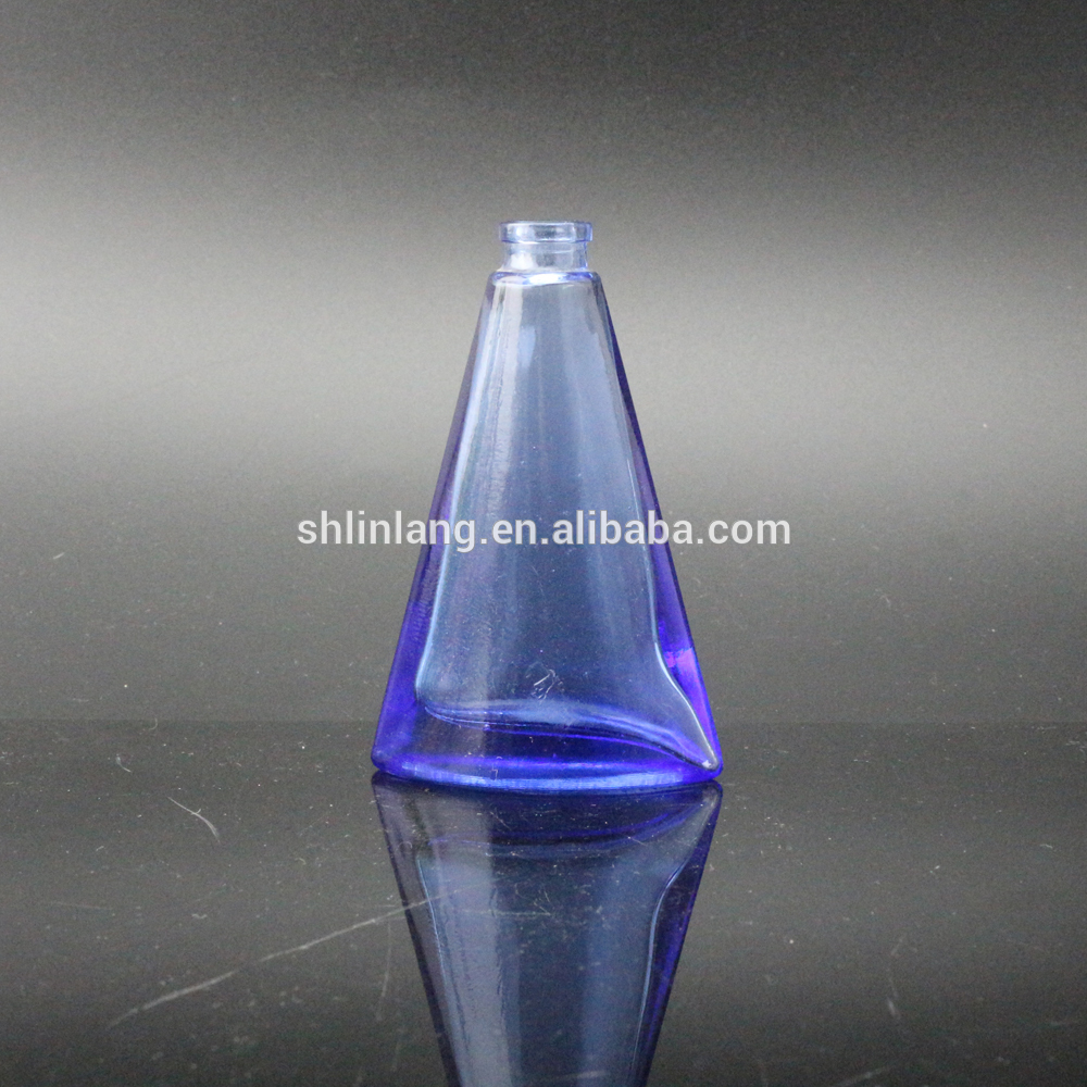 Šanhajas linlang karstā tirdzniecība trīsstūra forma smaržu pudele