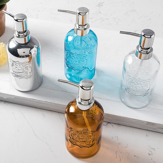 15ml 200ml 10ml 100ml 30ml Empty Pump Glass Bottle Lotion Shampoo Liquid Wash Water Nozzles Amber Glass Spray Bottle 500ml Clear