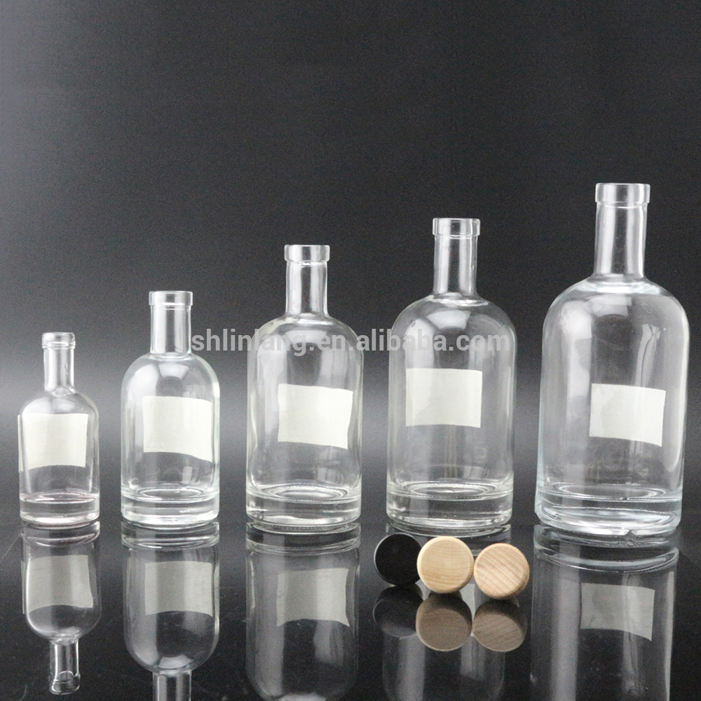 Shanghai linlang homemade brew gin bottles with attractive corks for sale