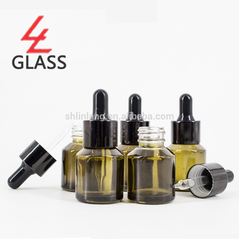 China Gold Supplier for White Design Luxury Candle Jars - 15ml essential oil bottle with dropper Pharmaceutical grade material – Linlang