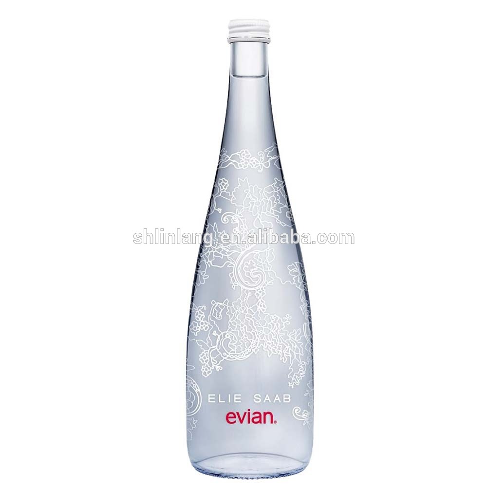 Linlang botella venda vidro quente auga 750ml