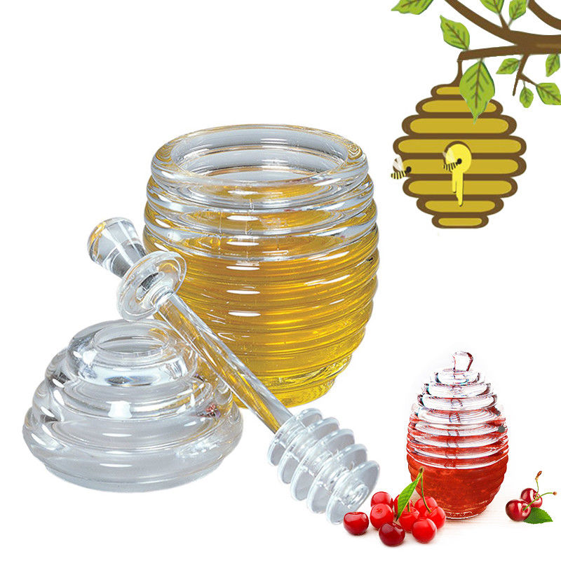 Bottom price Antique Green Bottle - shanghai linlang bee shaped different sizes cheap glass honey jars wholesale – Linlang