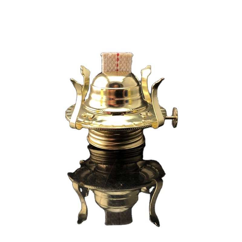 Linlang Shanghai Hot Sale Various Sizes Golden Kerosene Lamp Burner Oil Lamp Burner