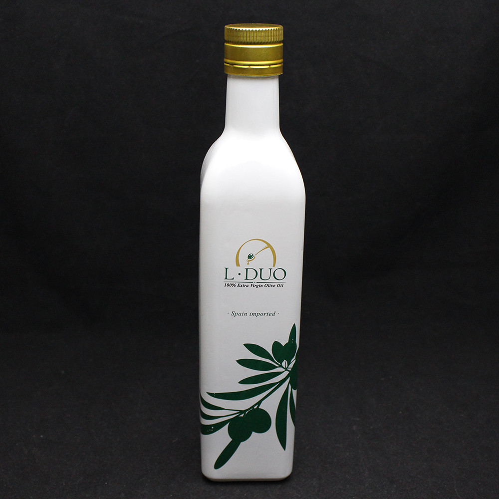 Bottiglie di vetro di olio d'oliva vuote di alta qualità e bottiglia di vetro di olio d'oliva di alta qualità con colori primari
