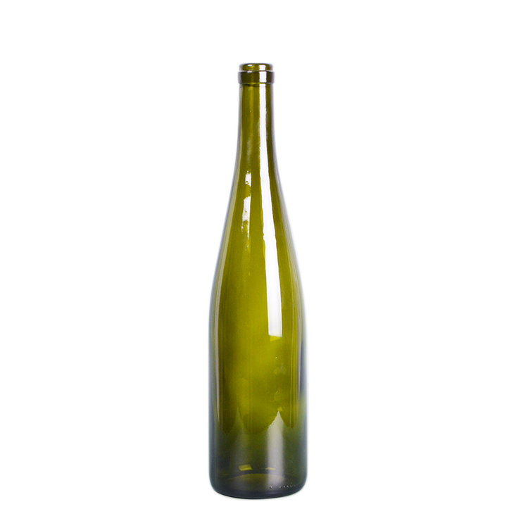 شنغهاي لينلانغ بالجملة 750 مل زجاجة نبيذ الراين هوك الأخضر الداكن