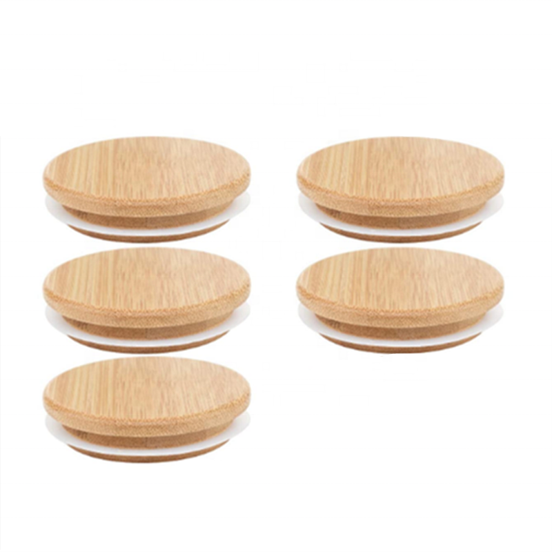 lilnlang shanghai hot sale products food grade custom bamboo lid for mason jar with straw