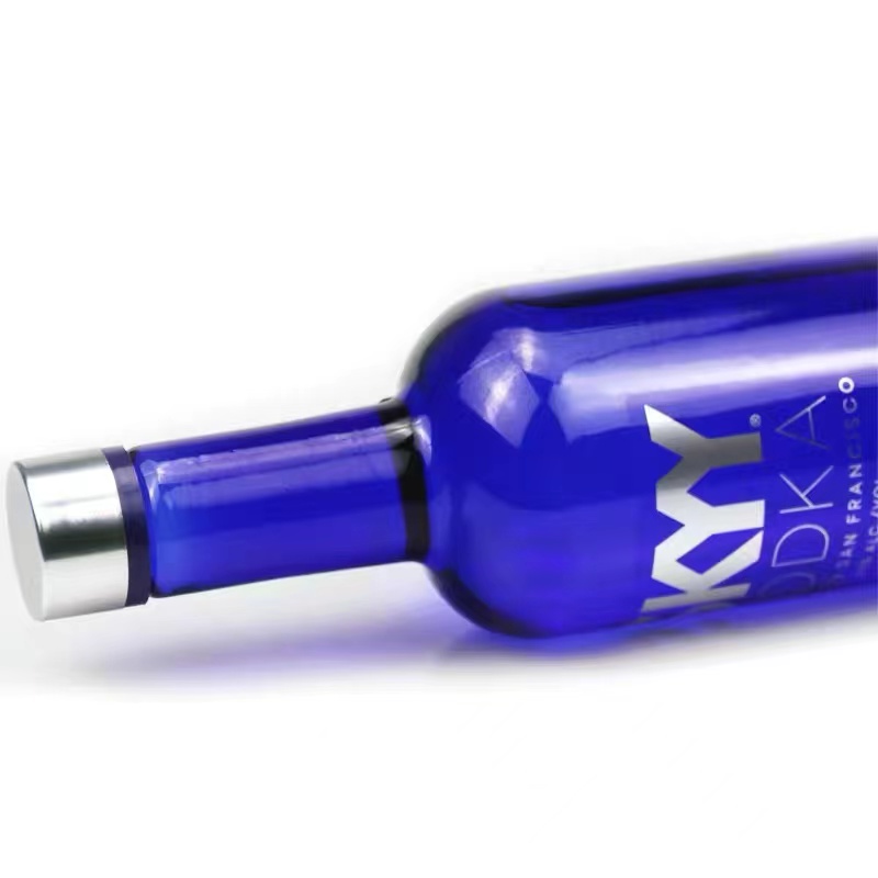 Logo personnalisé 700ML 750ML 1000ML spiritueux liqueur gin vodka brandy whisky bouteille en verre