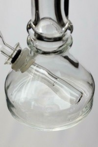 Fumer lourd Bong en verre doux et transparent pour pipe à eau Narguilé Pyrex Bongs
