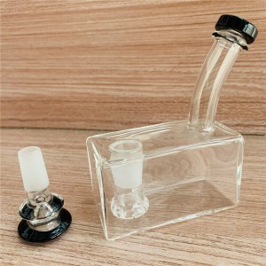 Pasgemaakte handgemaakte mini bong tenk glas waterpyp waterpype rook