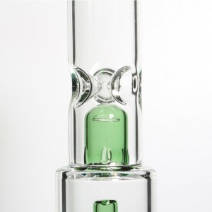 Benutzerdefinierte handgefertigte Shisha Wasserpfeife Glasbong Becher Bubbler mit Eisfänger 14mm