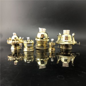 Linlang Shanghai Wholesales Various Sizes Antique Brass Oil Lamp Burner Chimney Holders